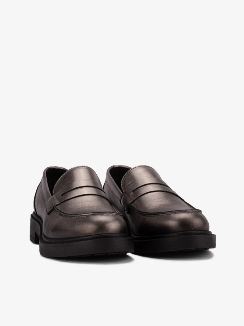 SAPATO LOAFER ESTILO MOCASSIN EM VERNIZ ESTAMPADO