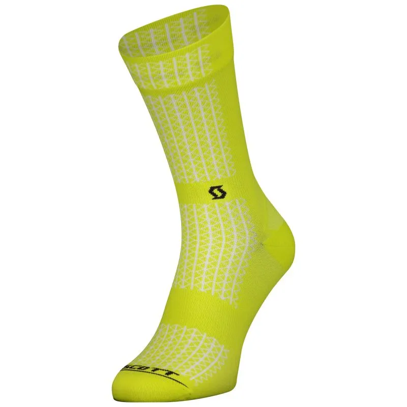Scott Calcetines Performance Crew Sulphur (Amarillo/negro)