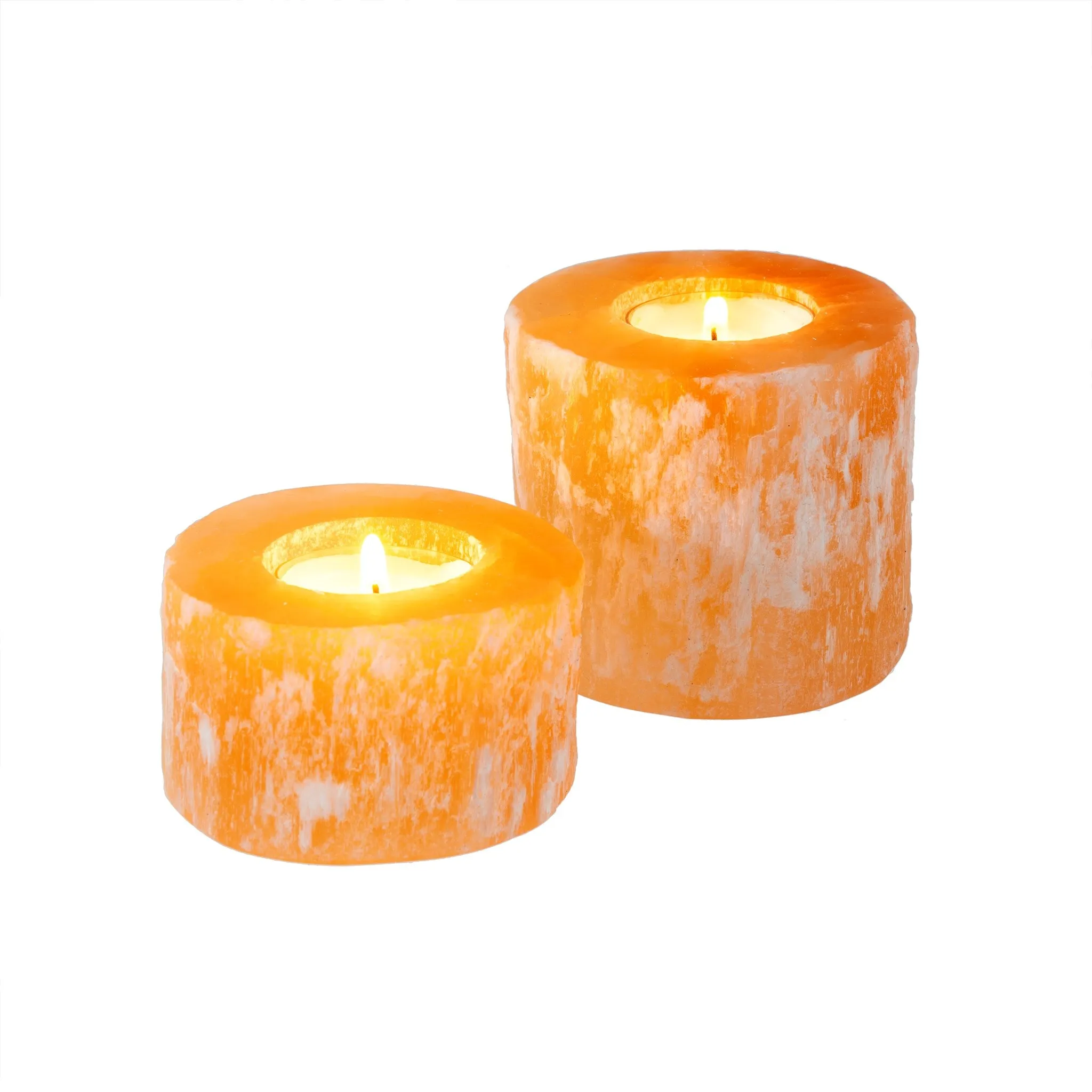 SELENITE CANDLEHOLDER  L