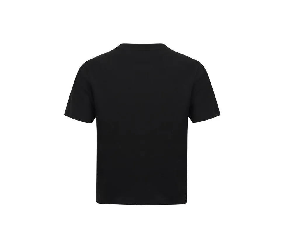 SF WOMEN SK237  WOMEN'S CROPPED BOXY T  BLACK
