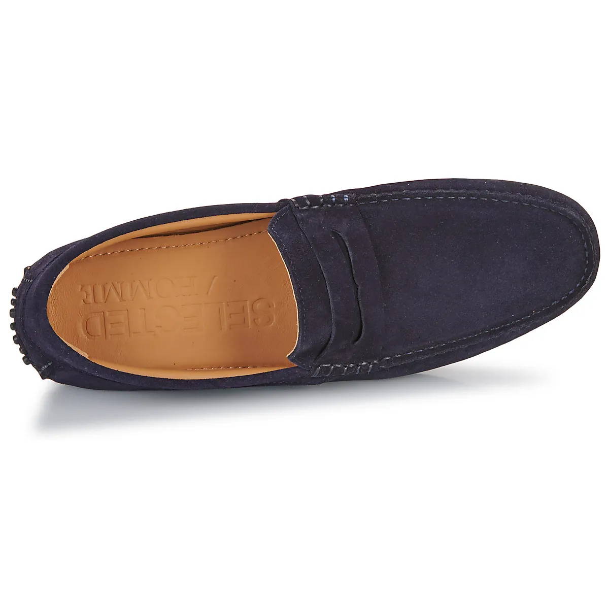 SLHSERGIO SUEDE PENNY DRIVING