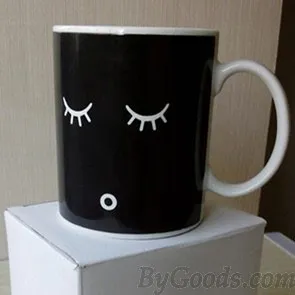 Smile Face Color Changing Ceramic Cup Milk Cup