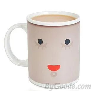 Smile Face Color Changing Ceramic Cup Milk Cup