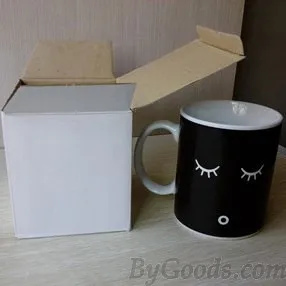 Smile Face Color Changing Ceramic Cup Milk Cup