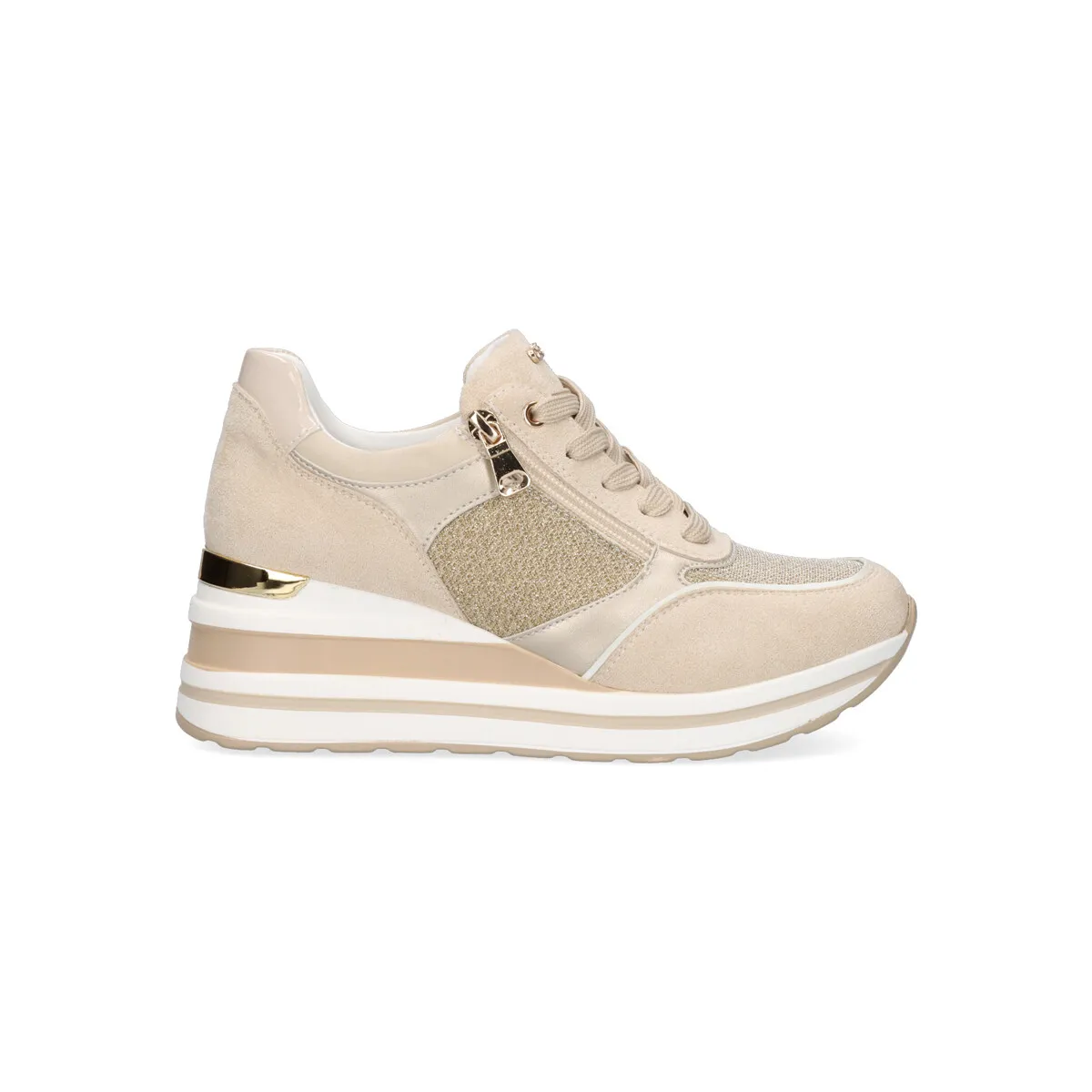 SNEAKER PLATAFORMA 39231EX40 BEIGE