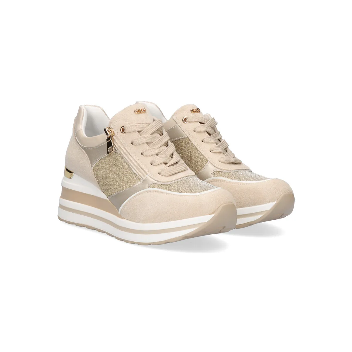 SNEAKER PLATAFORMA 39231EX40 BEIGE