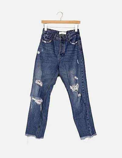 Stradivarius Jeans denim rotos