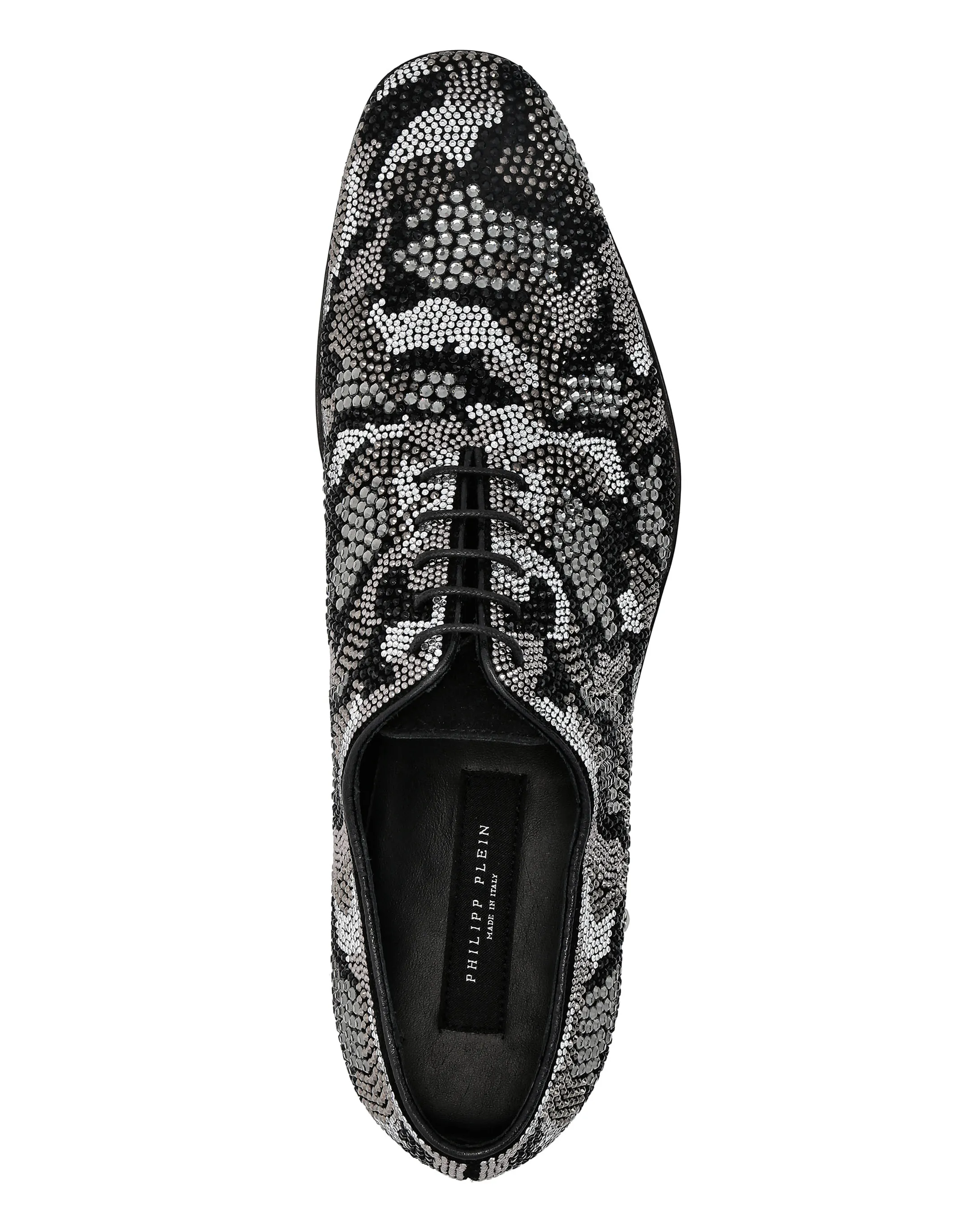 Strass Lace Up Shoes Camouflage