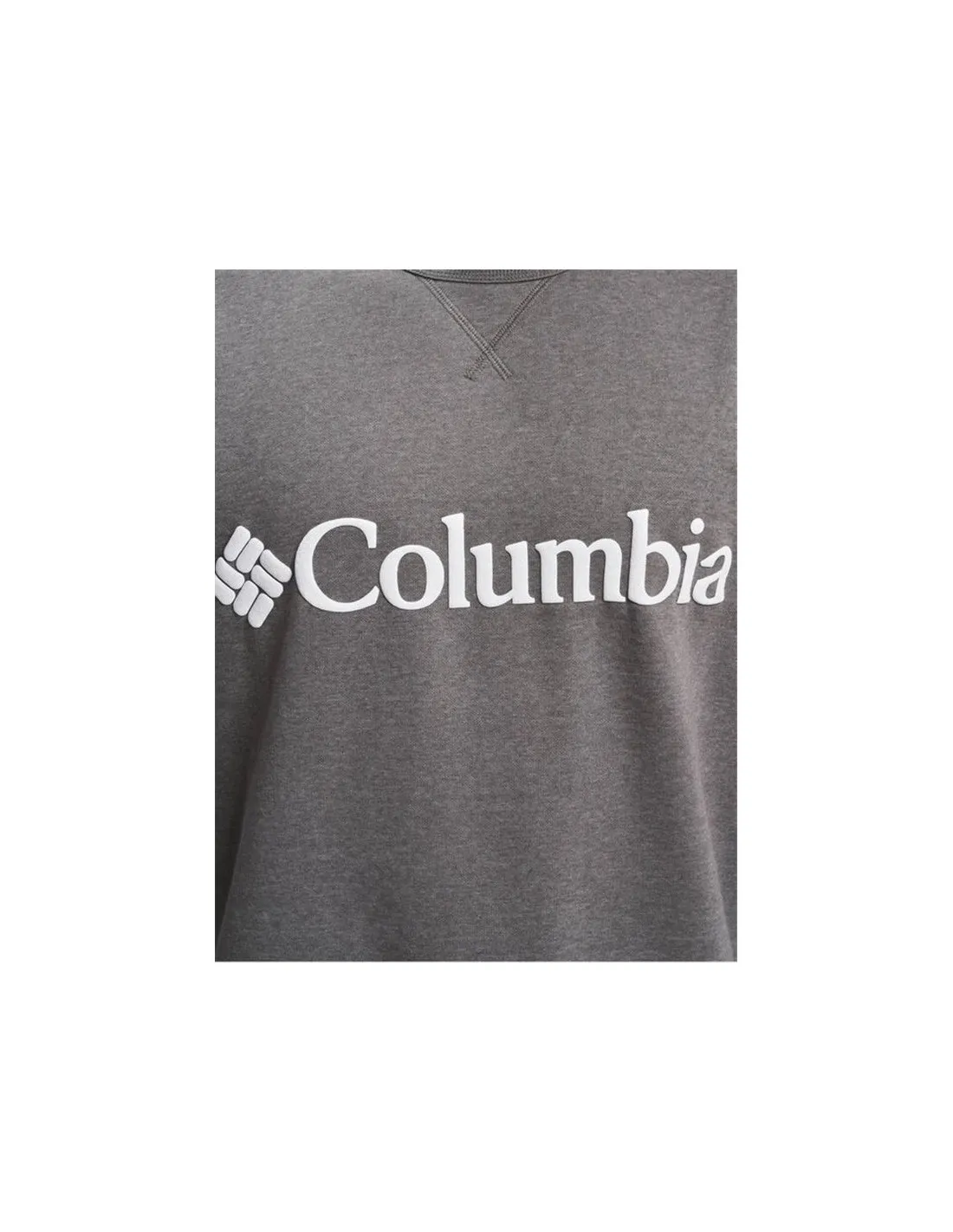 Sudadera Columbia Logo Fleece Crew Gris Hombre