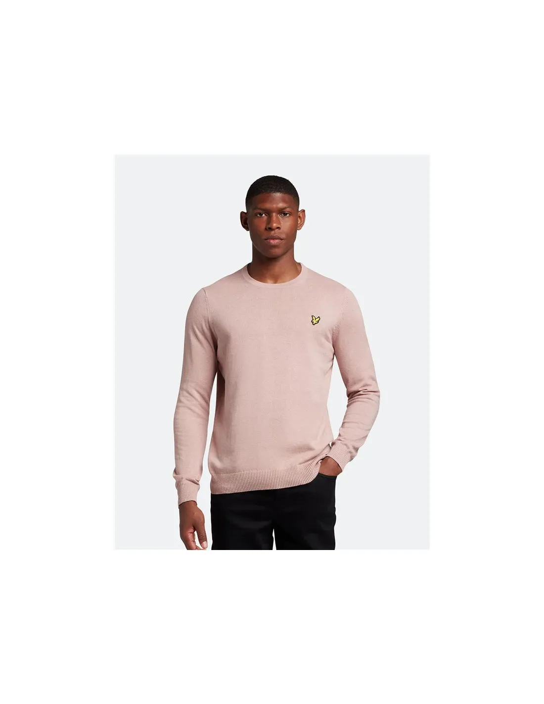 SUDADERA LYLE & SCOTT V1CREW LAMBSWOOL GRIS HOMBRE