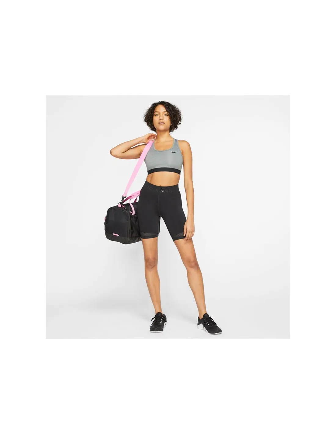 Sujetador Deportivo Nike Swoosh Mujer Grey
