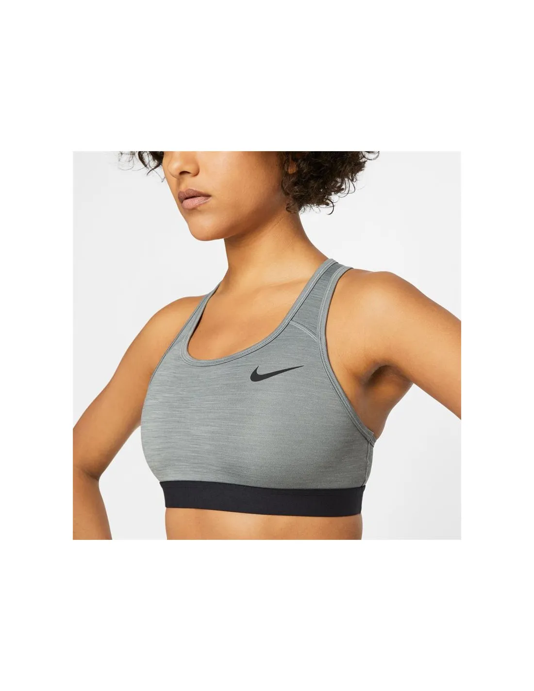 Sujetador Deportivo Nike Swoosh Mujer Grey