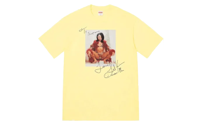 Supreme Lil Kim Tee Yellow