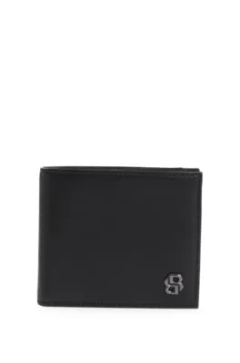 Tarjetero de piel con monograma Double B