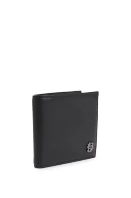 Tarjetero de piel con monograma Double B