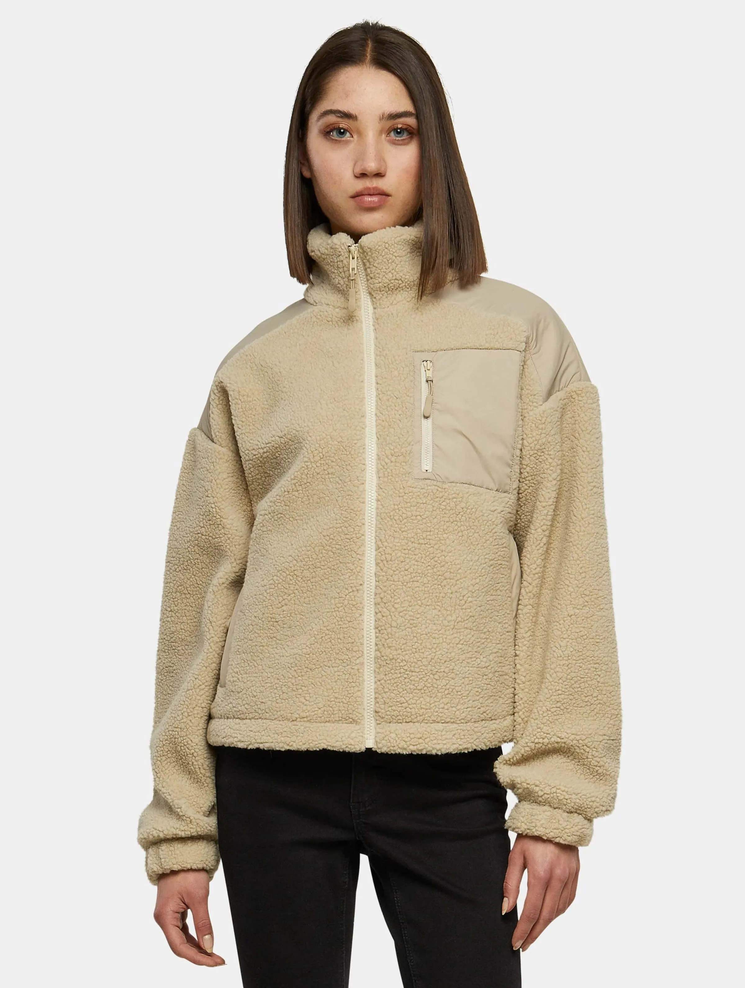 Urban Classics Ladies Sherpa Mix Winterjacken