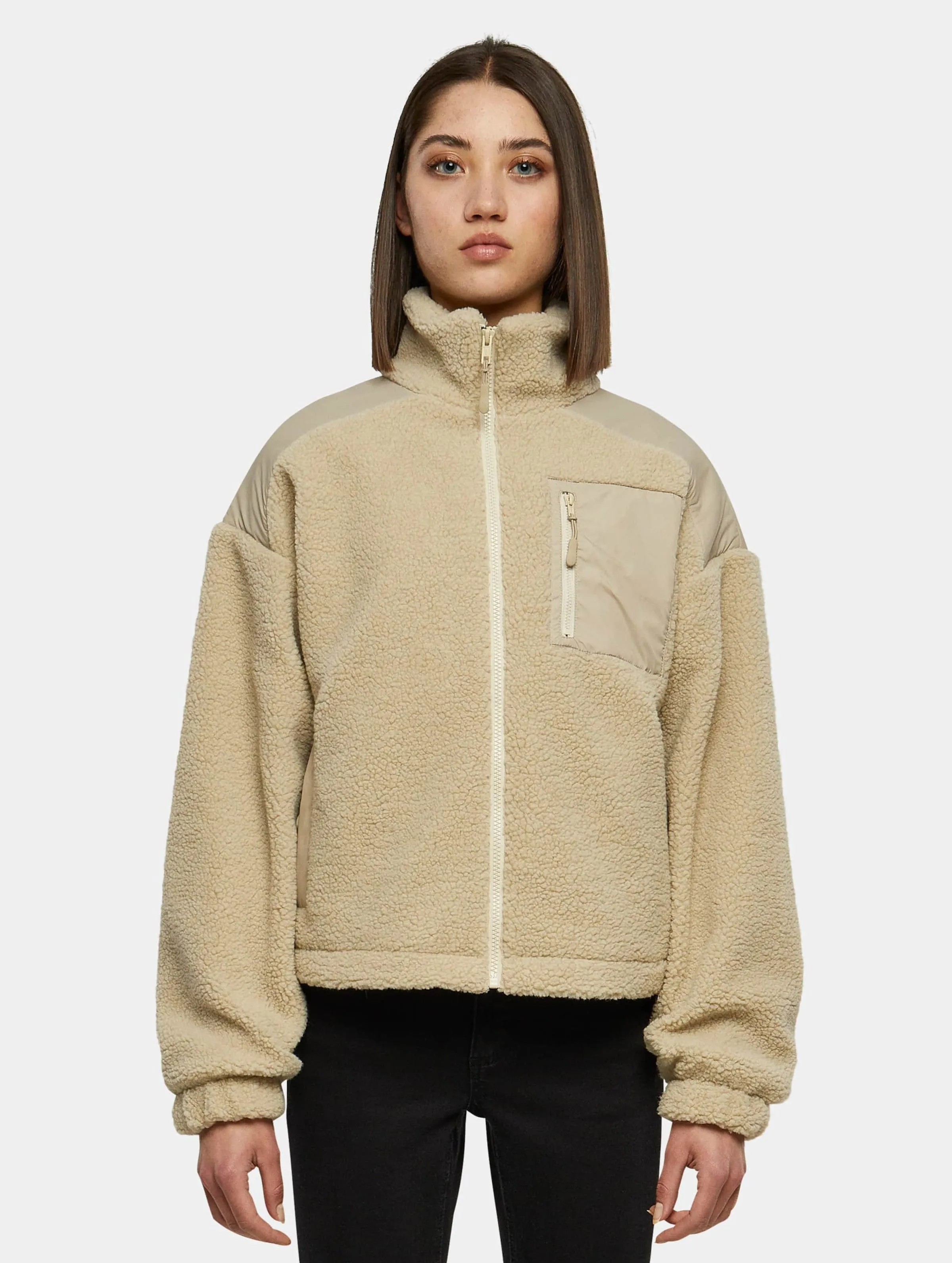 Urban Classics Ladies Sherpa Mix Winterjacken