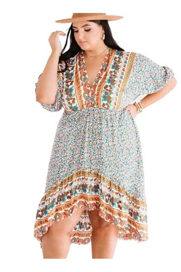 Vestido Bohemian tallas grandes verano