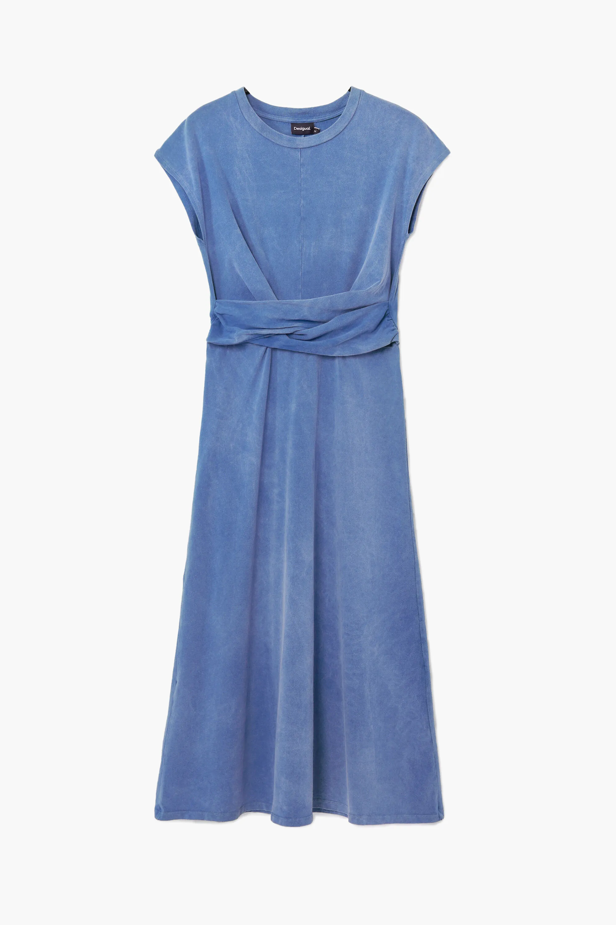 Vestit midi arrugat