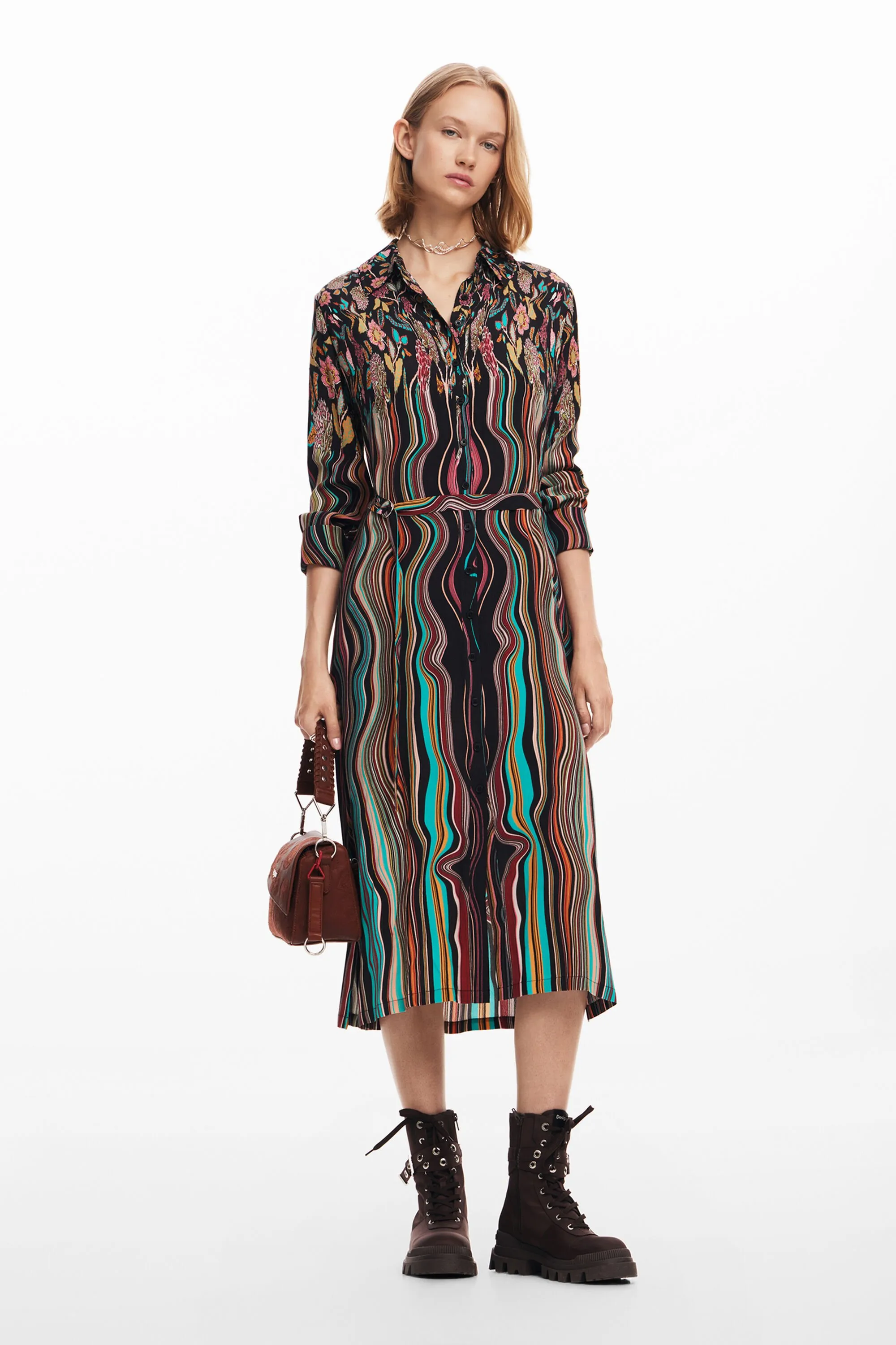 Vestit midi camisero