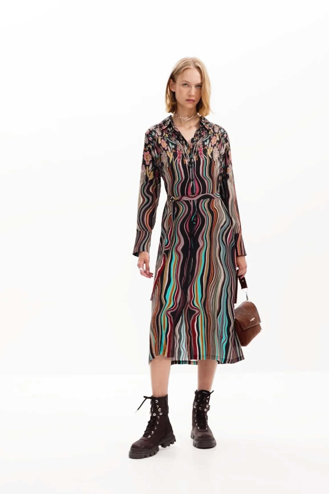 Vestit midi camisero