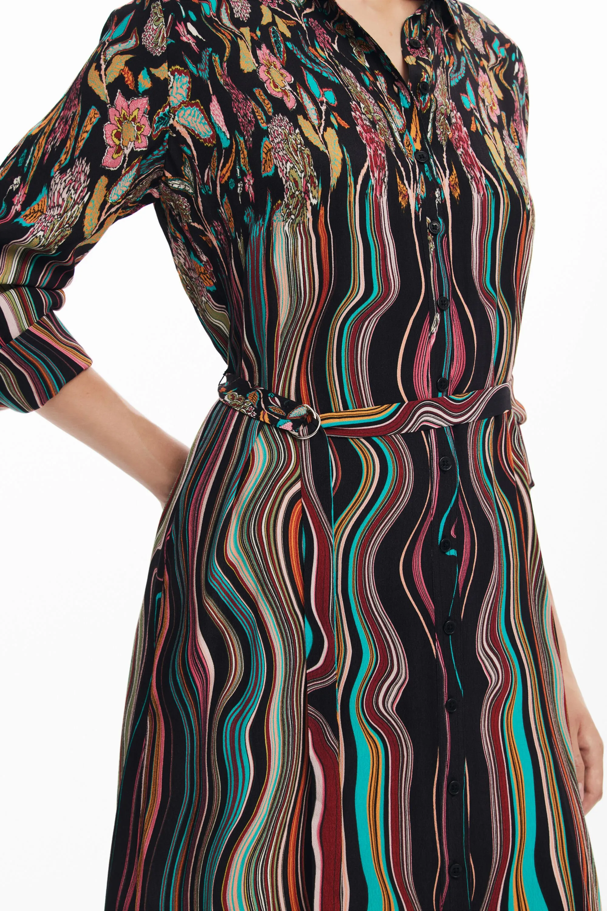 Vestit midi camisero
