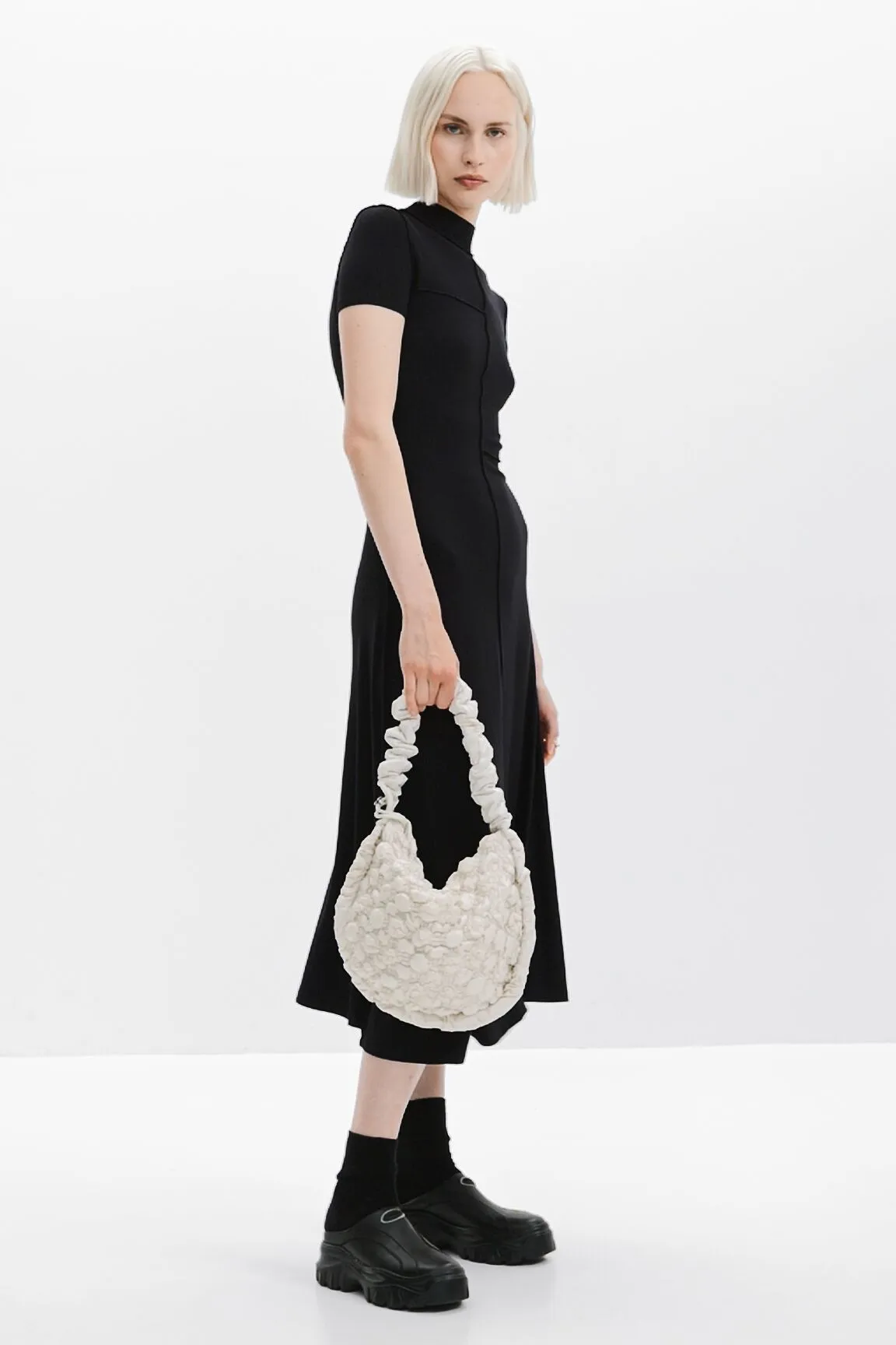 Vestit midi coll alt
