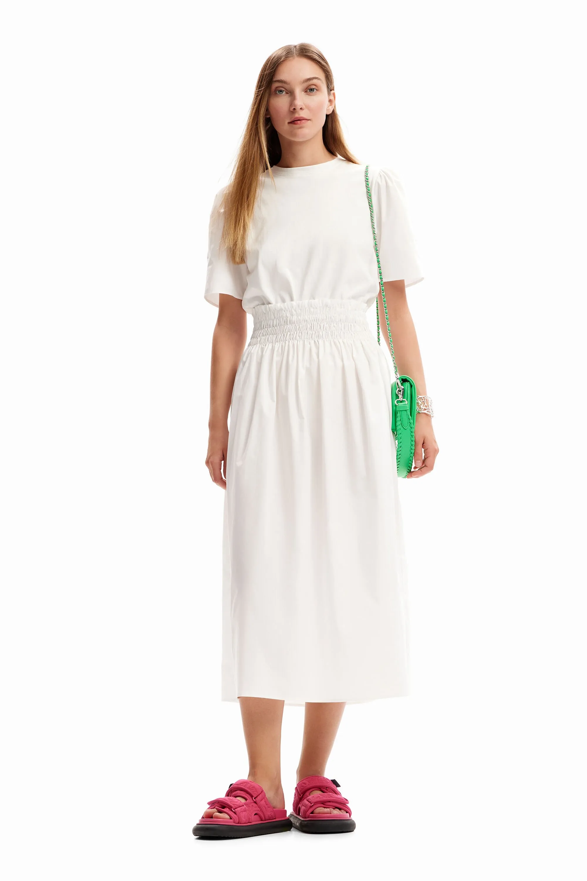 Vestit midi combinat llis