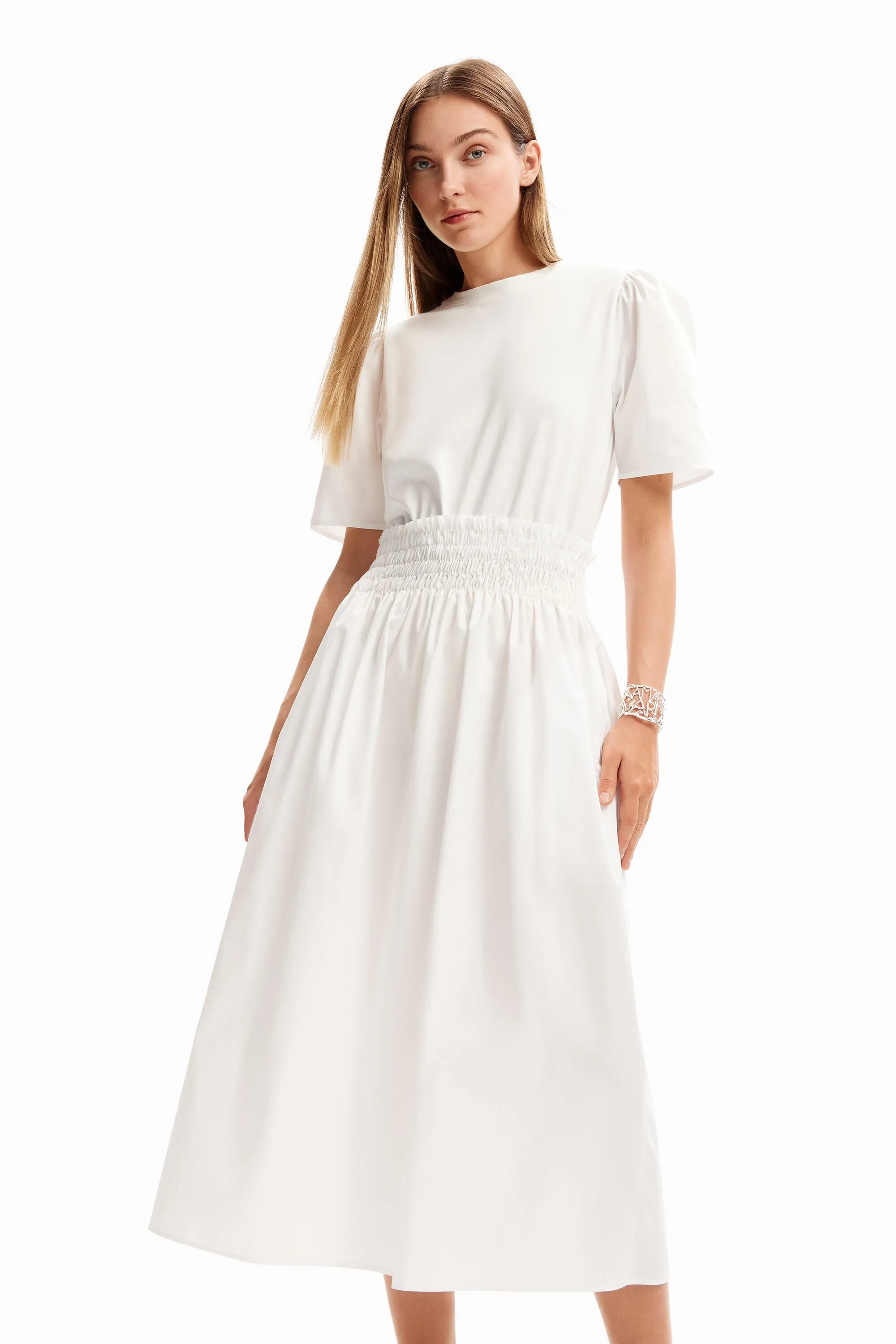 Vestit midi combinat llis