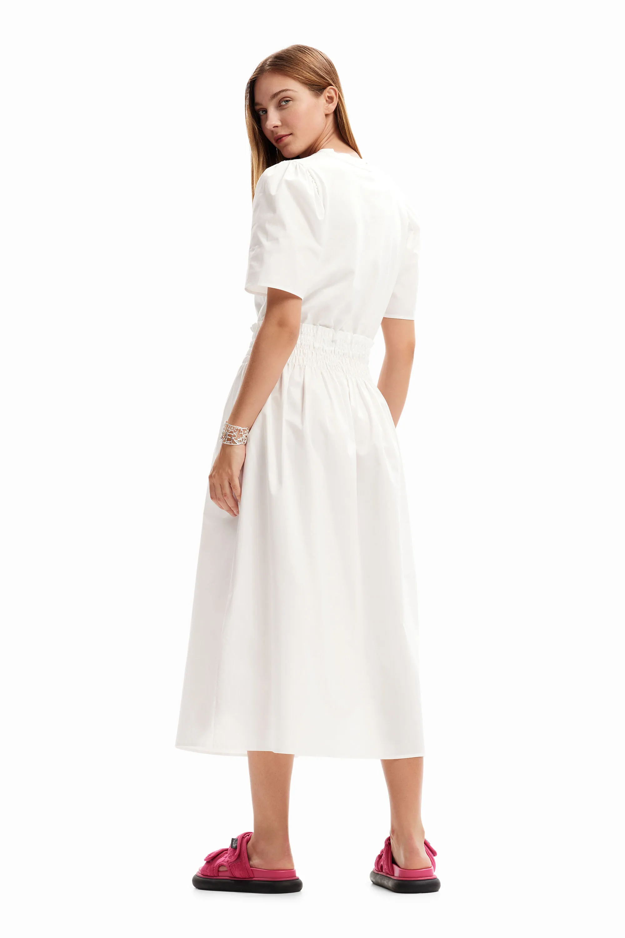 Vestit midi combinat llis