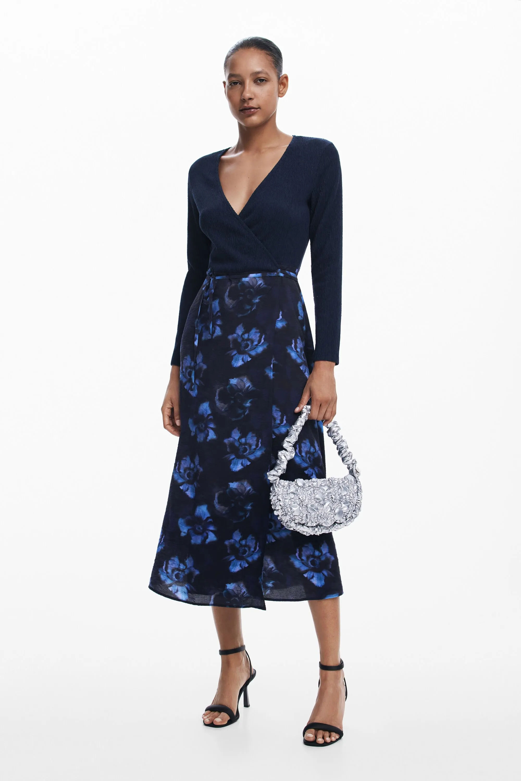 Vestit midi combinat