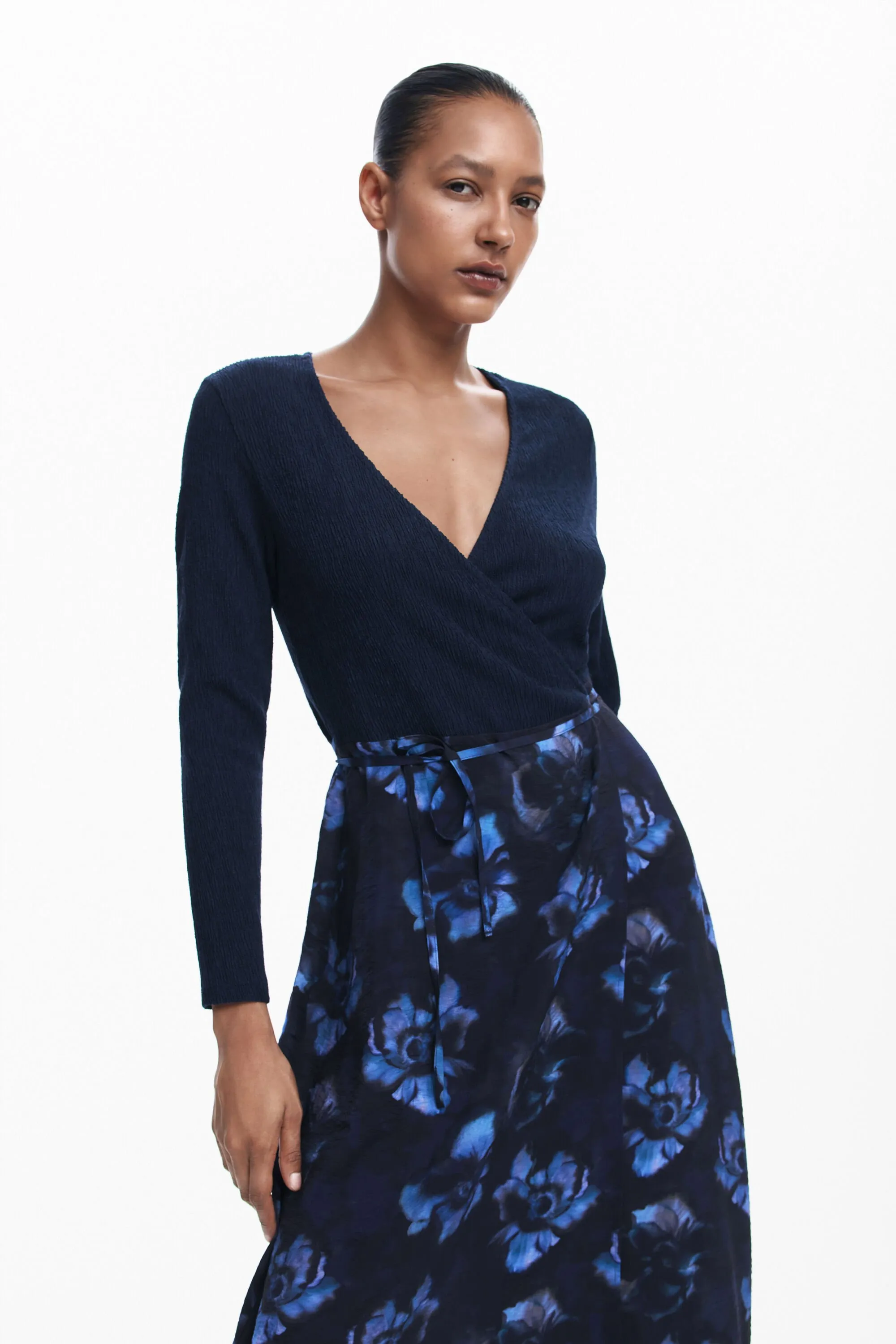 Vestit midi combinat