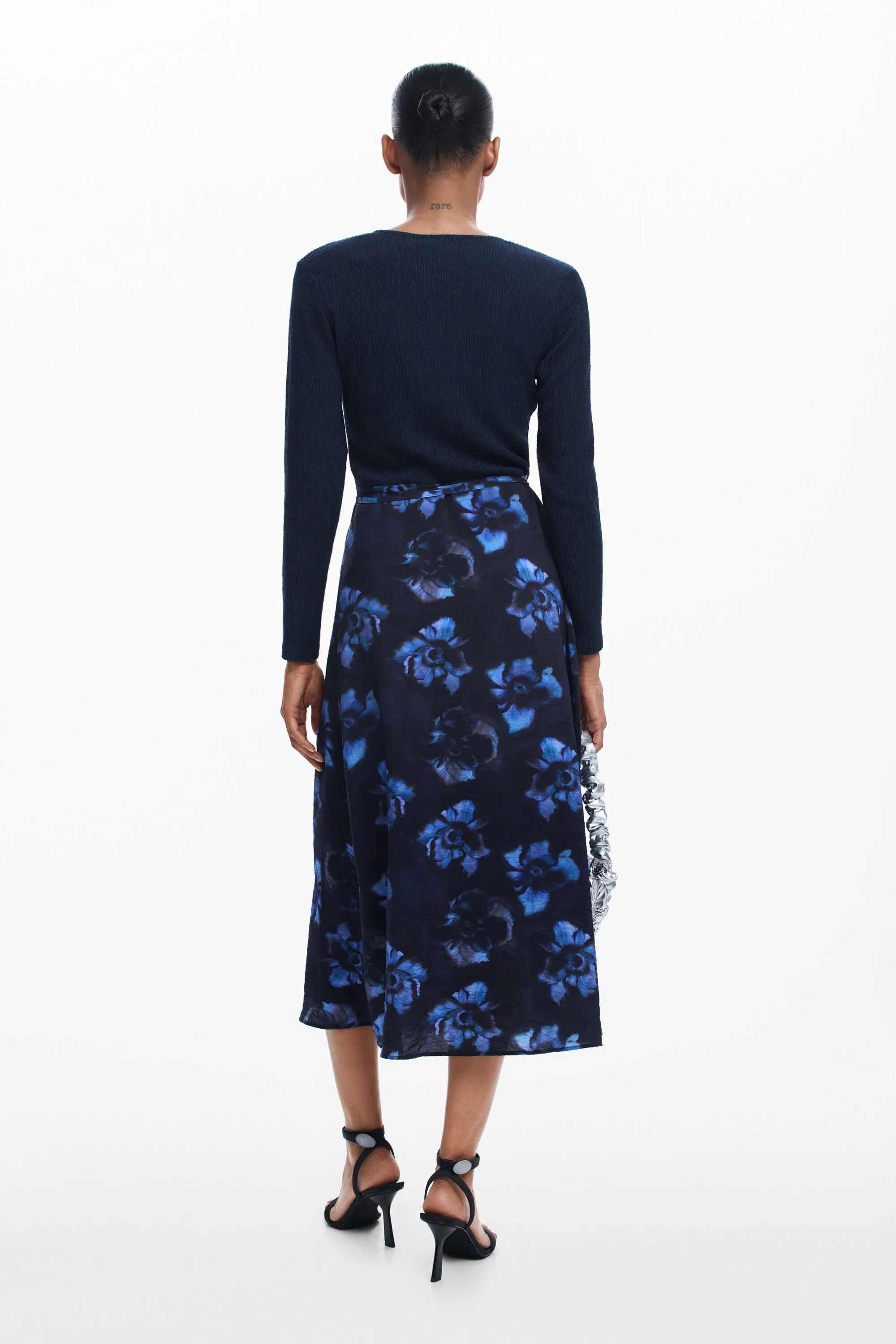 Vestit midi combinat