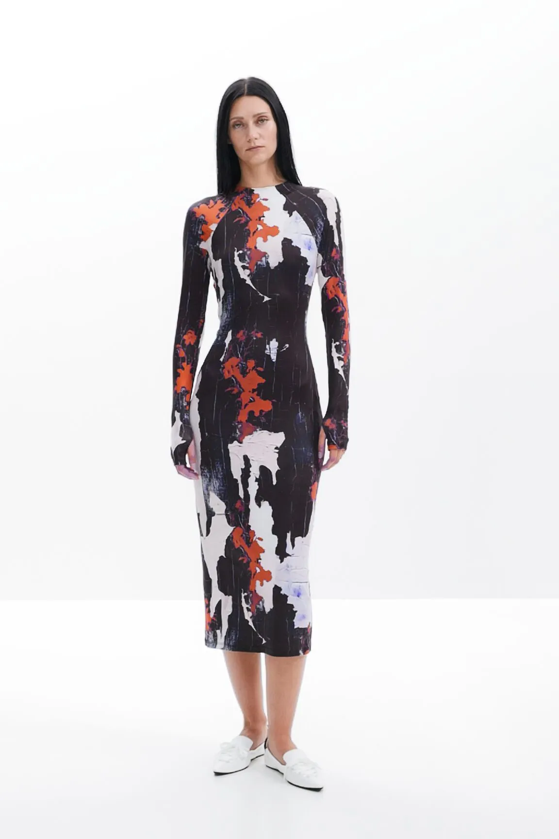 Vestit midi estampat Maitrepierre