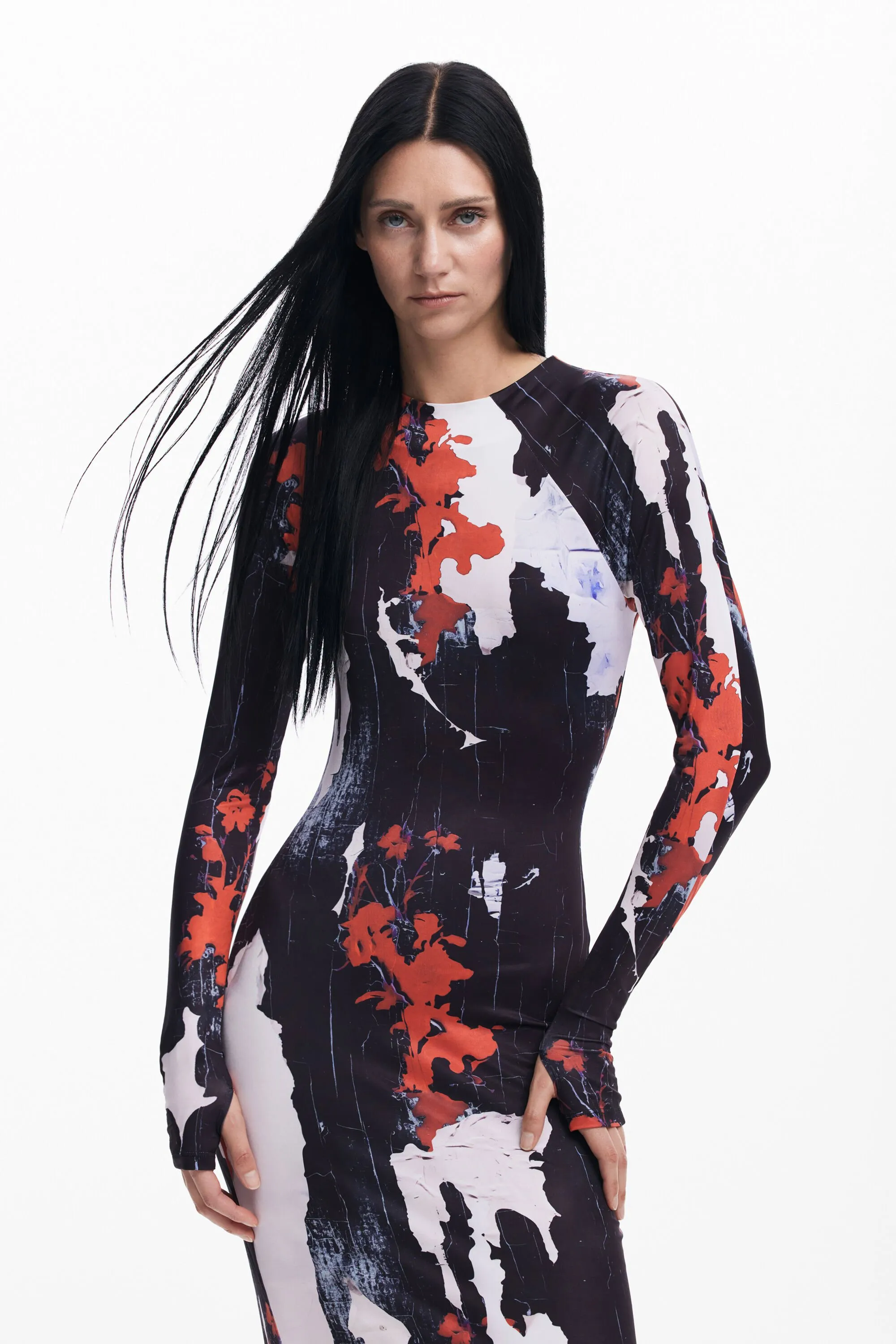 Vestit midi estampat Maitrepierre