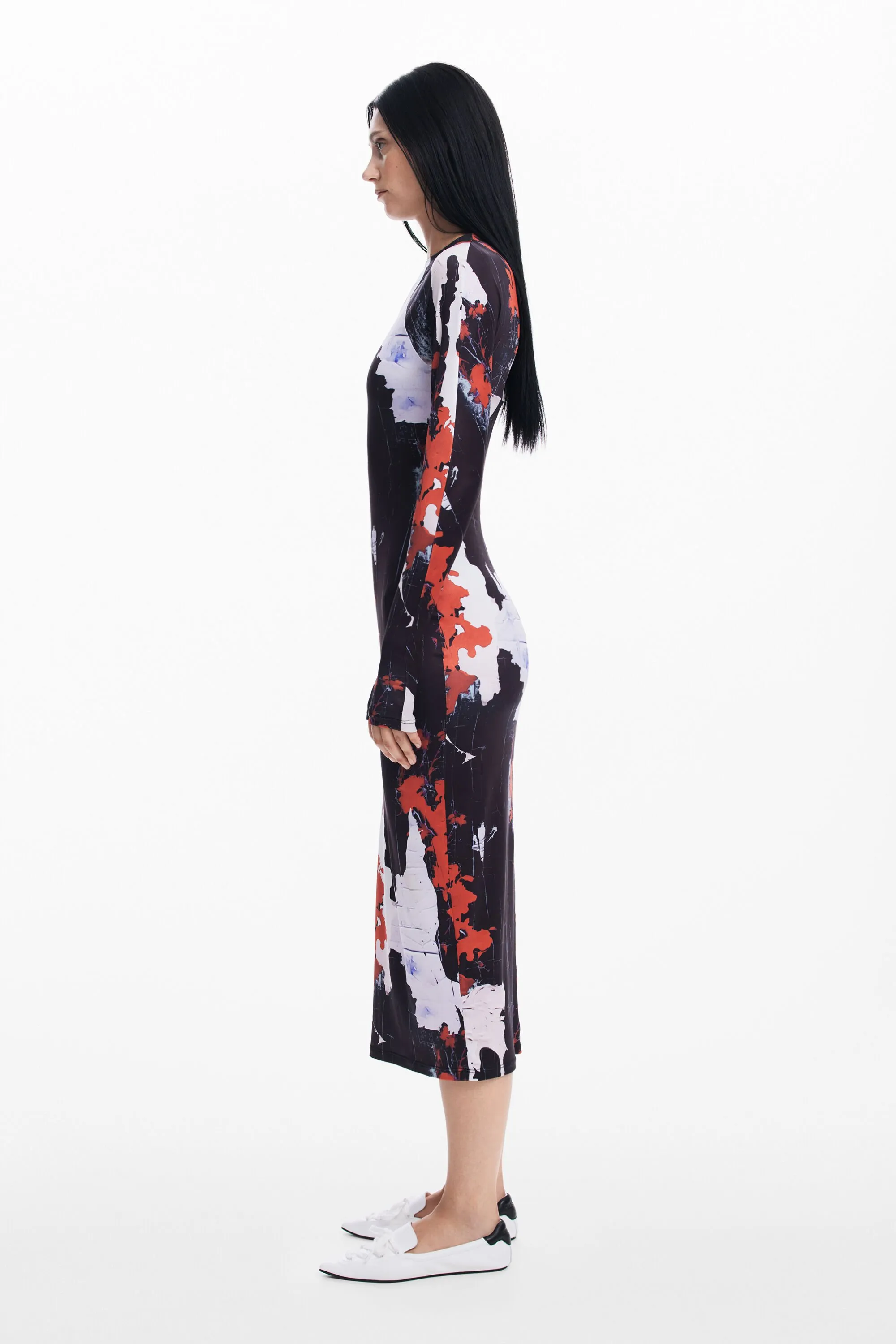 Vestit midi estampat Maitrepierre