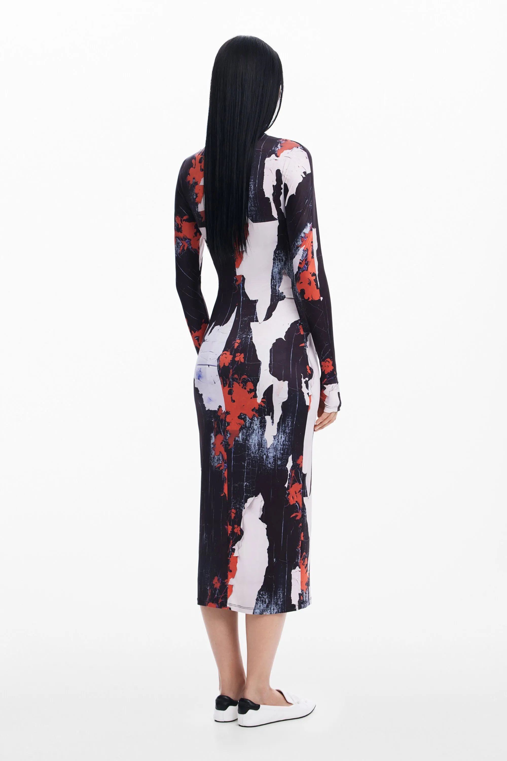 Vestit midi estampat Maitrepierre