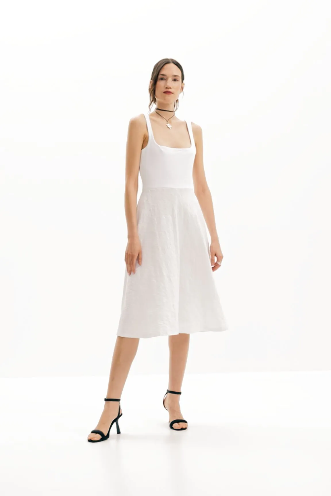 Vestit midi evasé