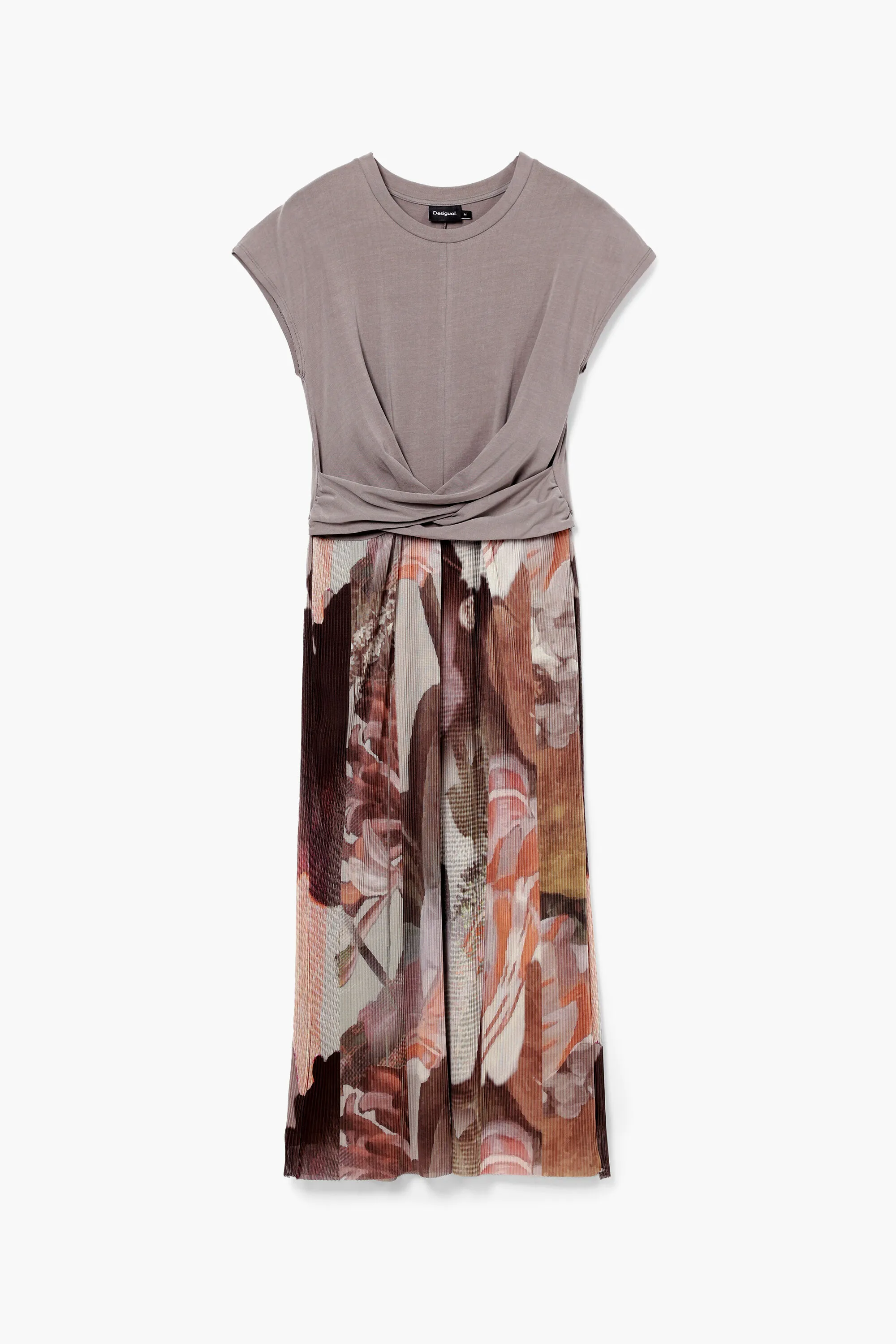 Vestit midi híbrid flors