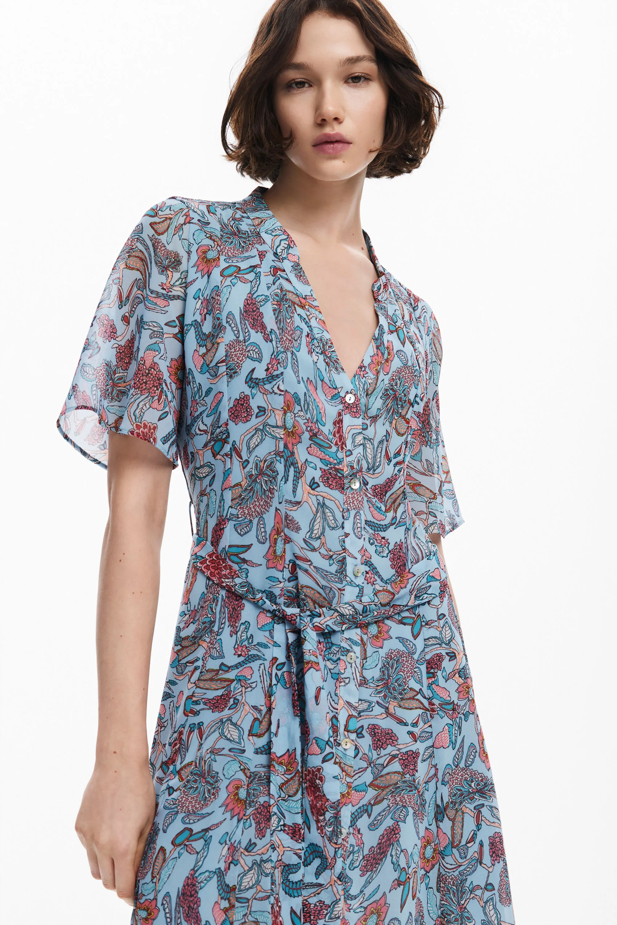 Vestit midi motius florals