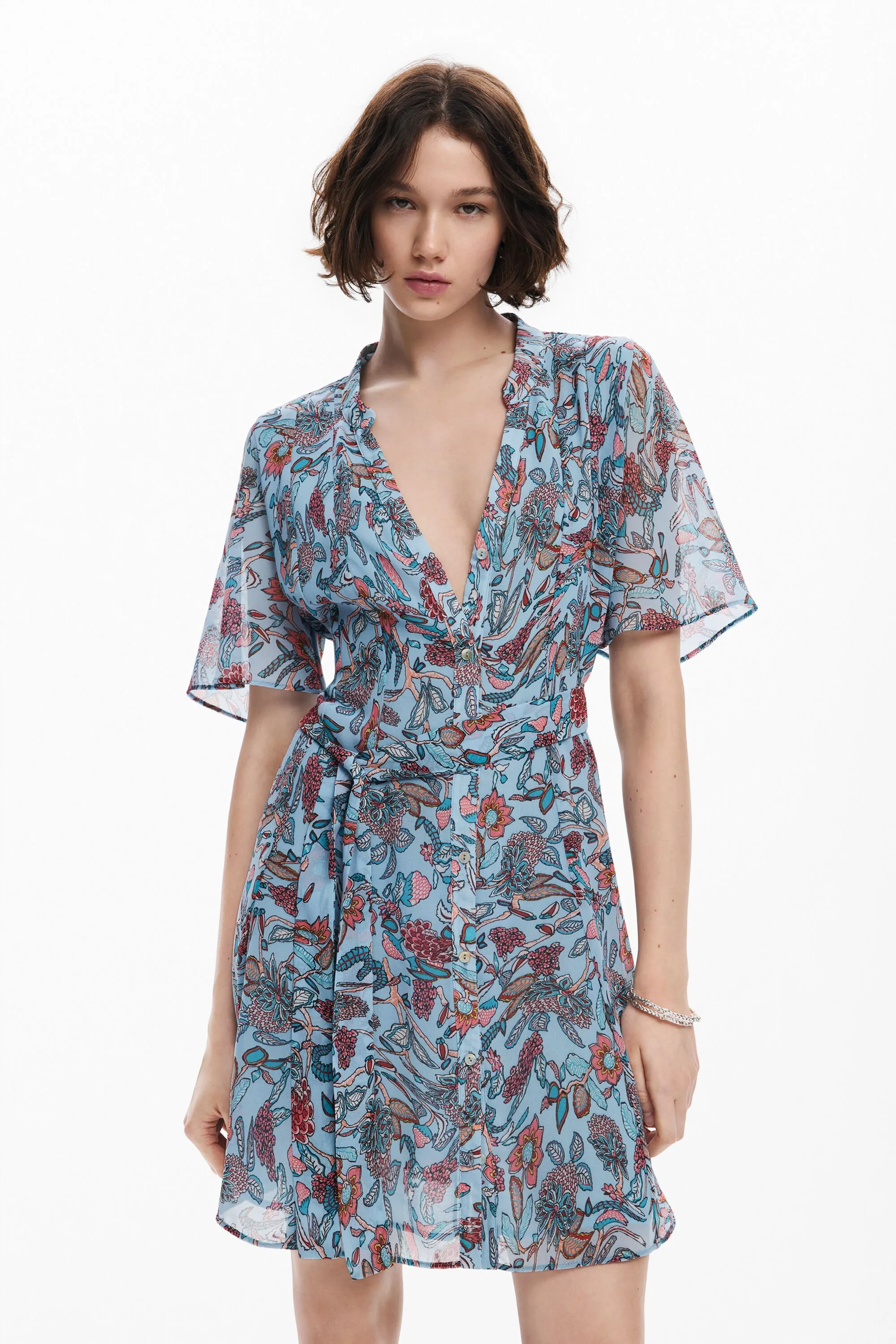 Vestit midi motius florals