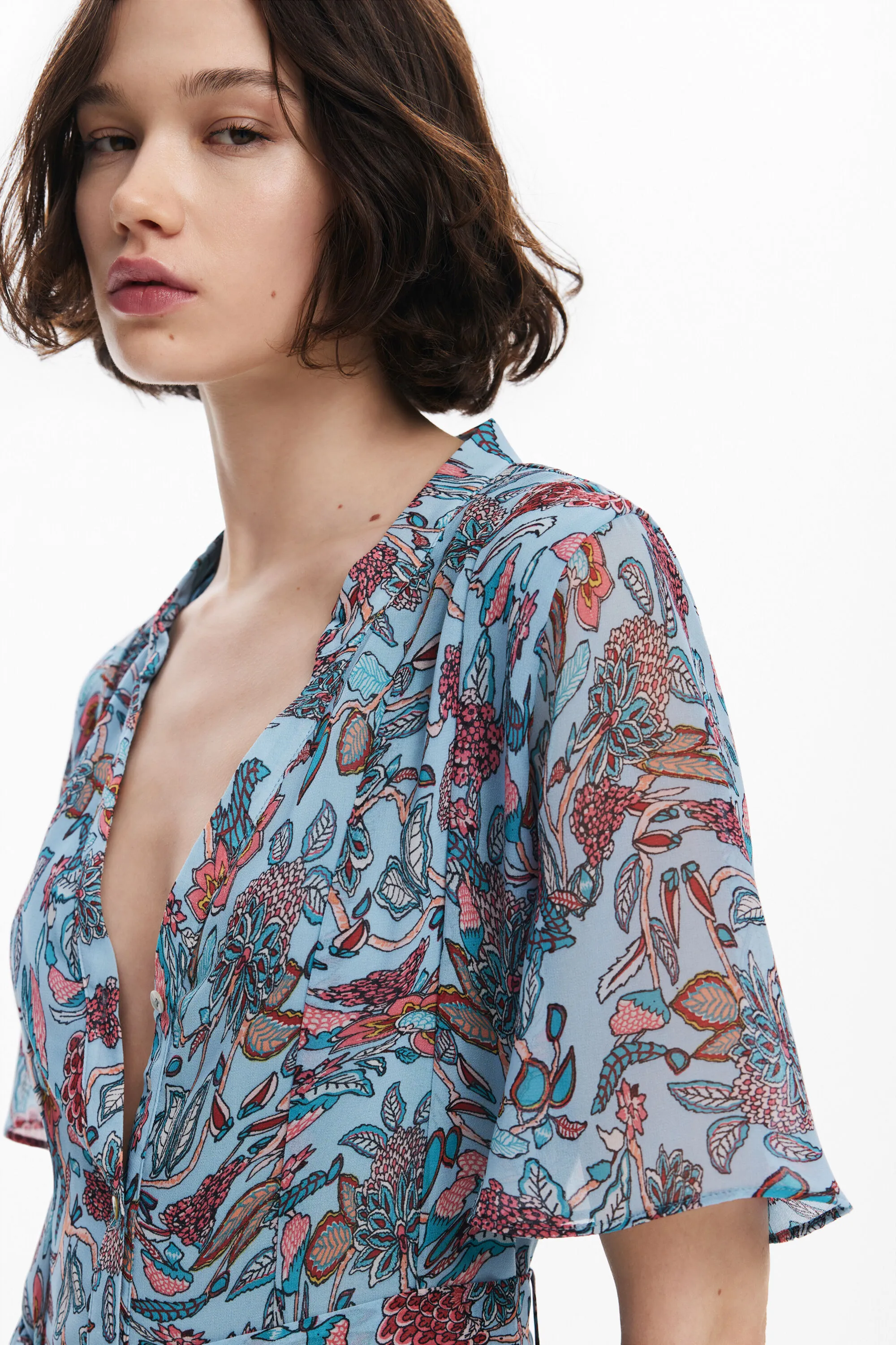 Vestit midi motius florals