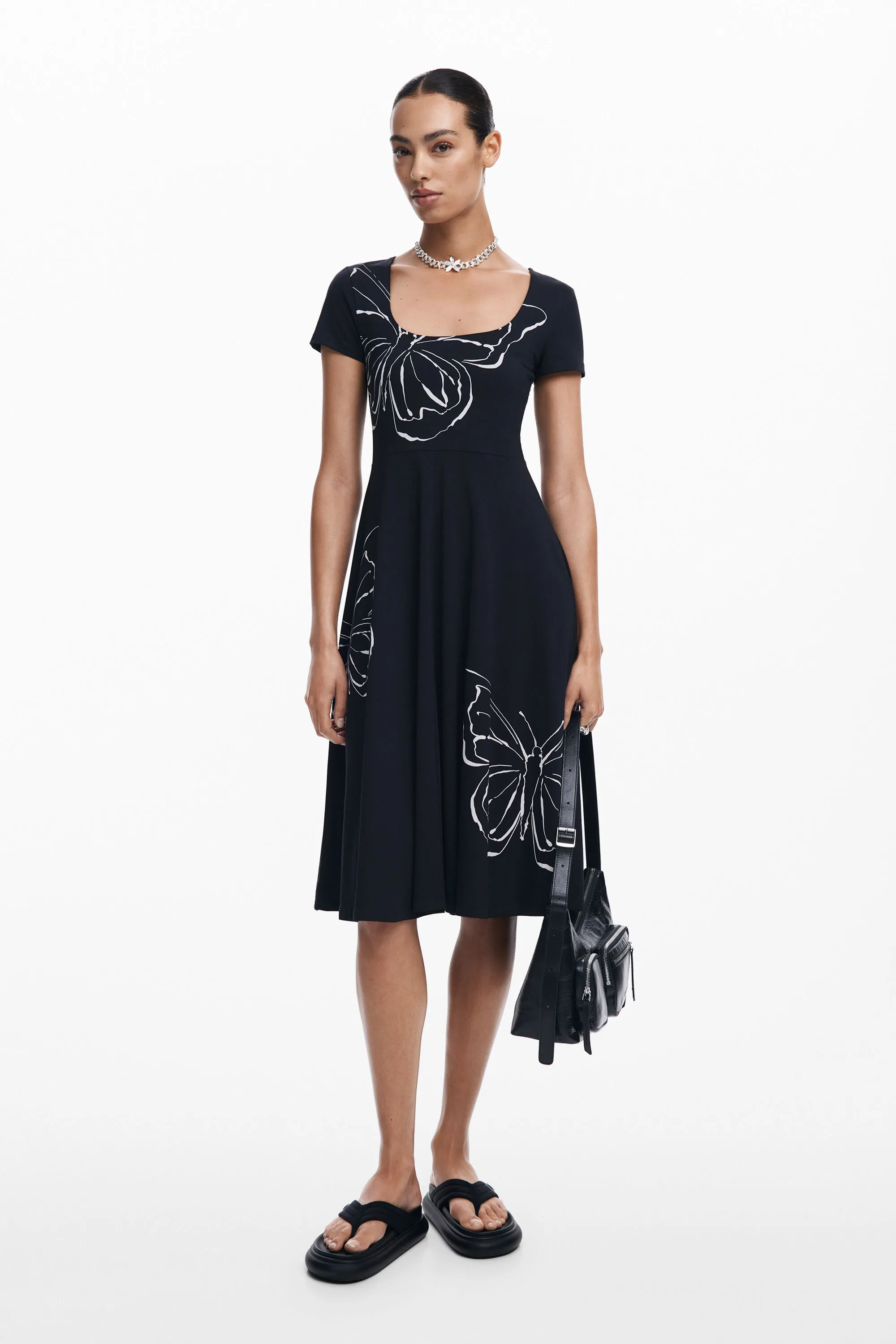 Vestit midi papallones