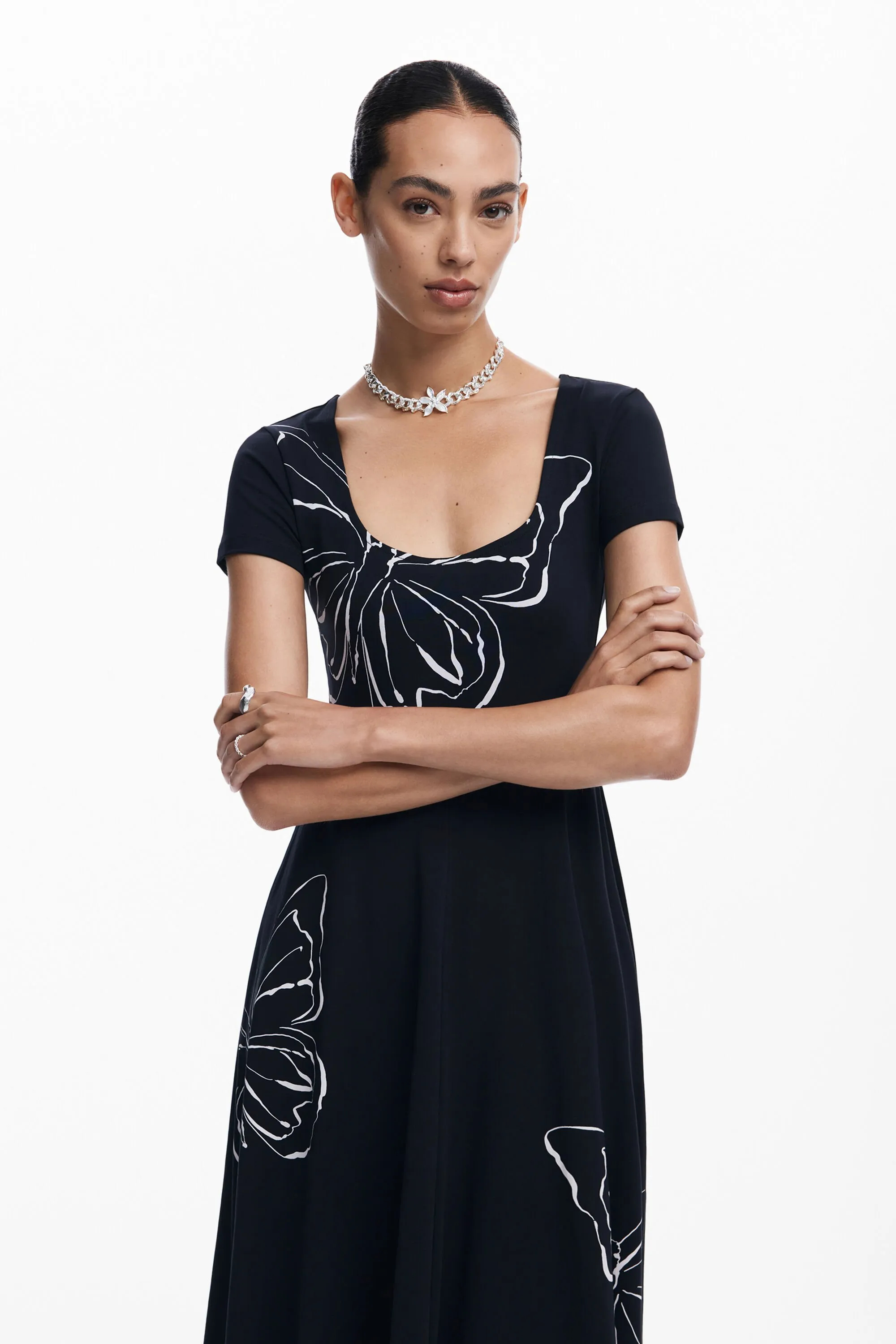 Vestit midi papallones