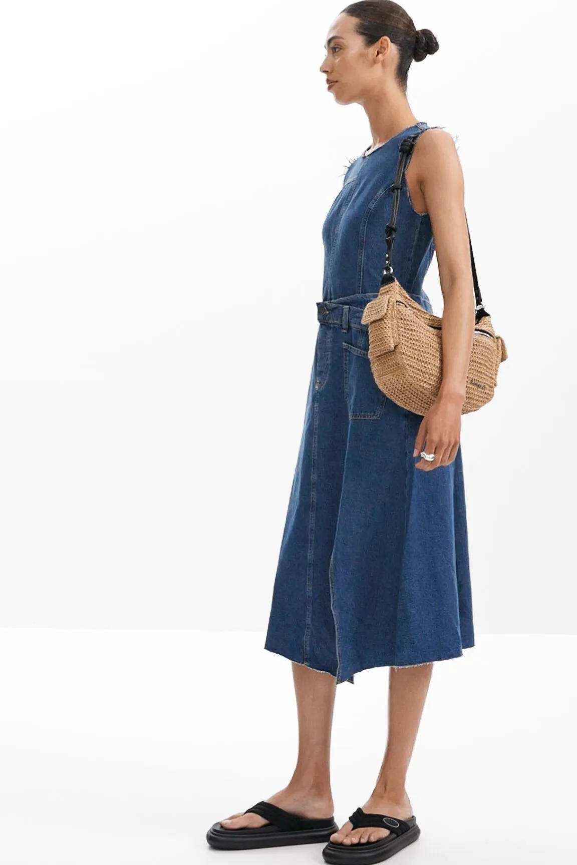 Vestit midi texà