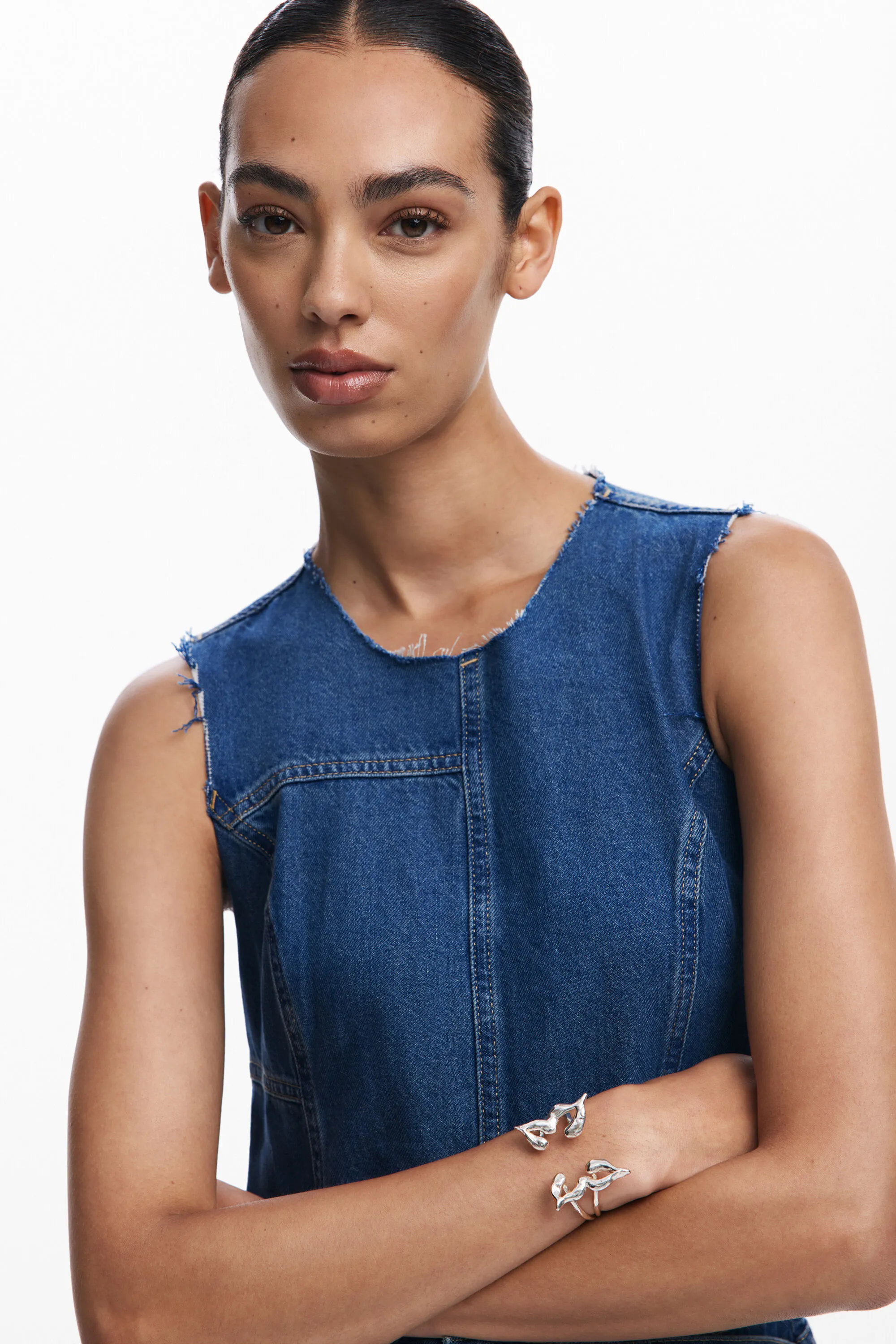 Vestit midi texà