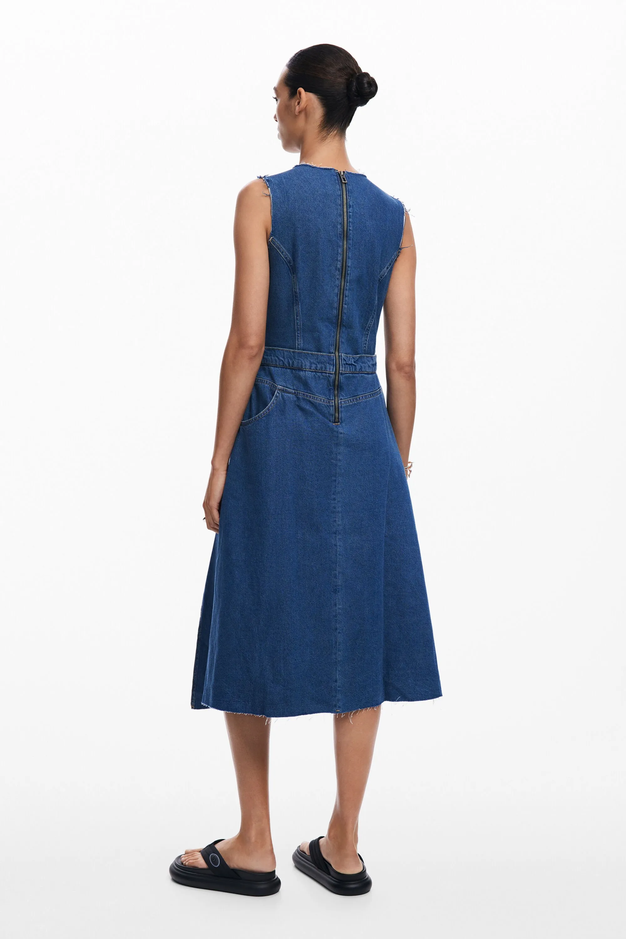 Vestit midi texà