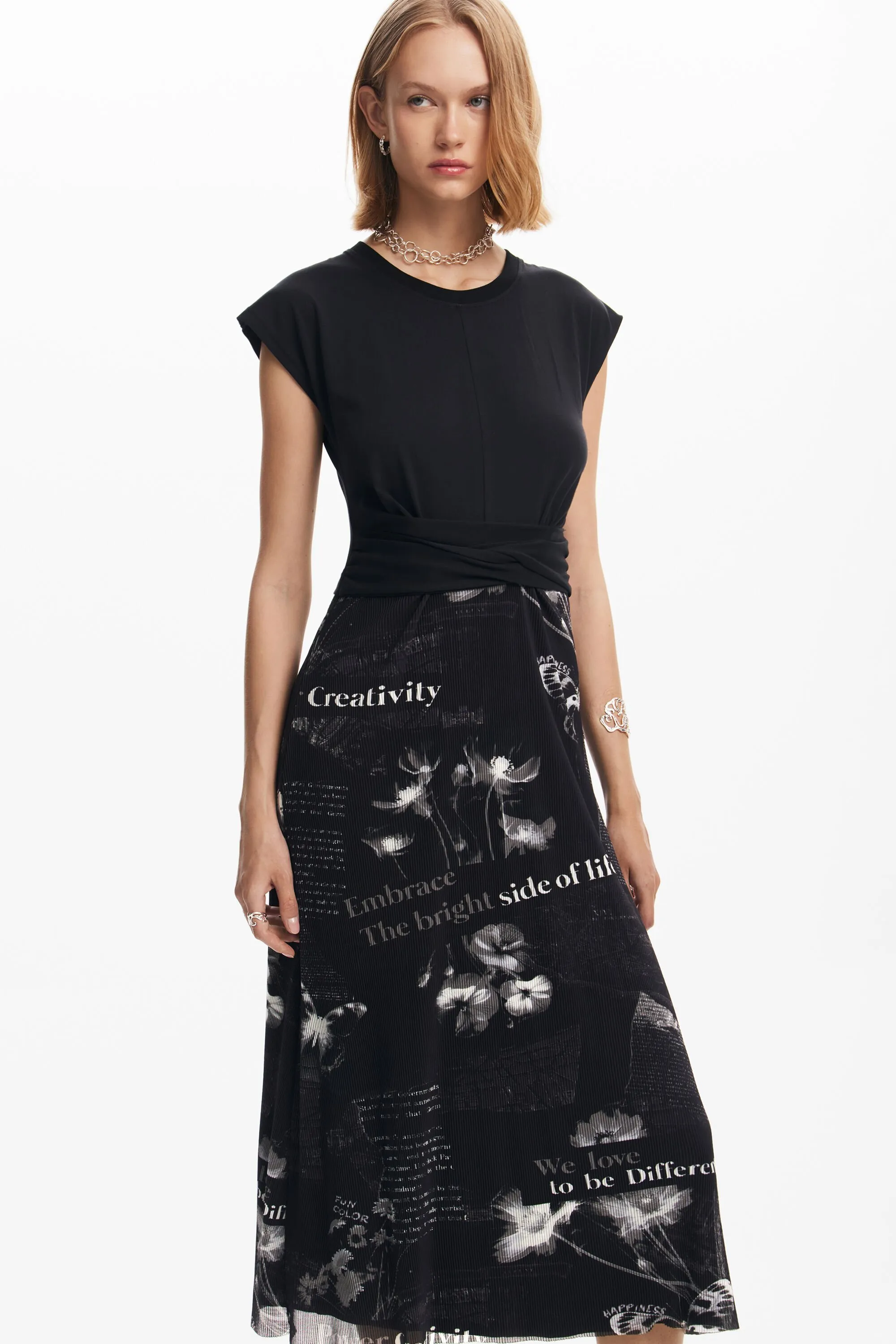 Vestit midi textos