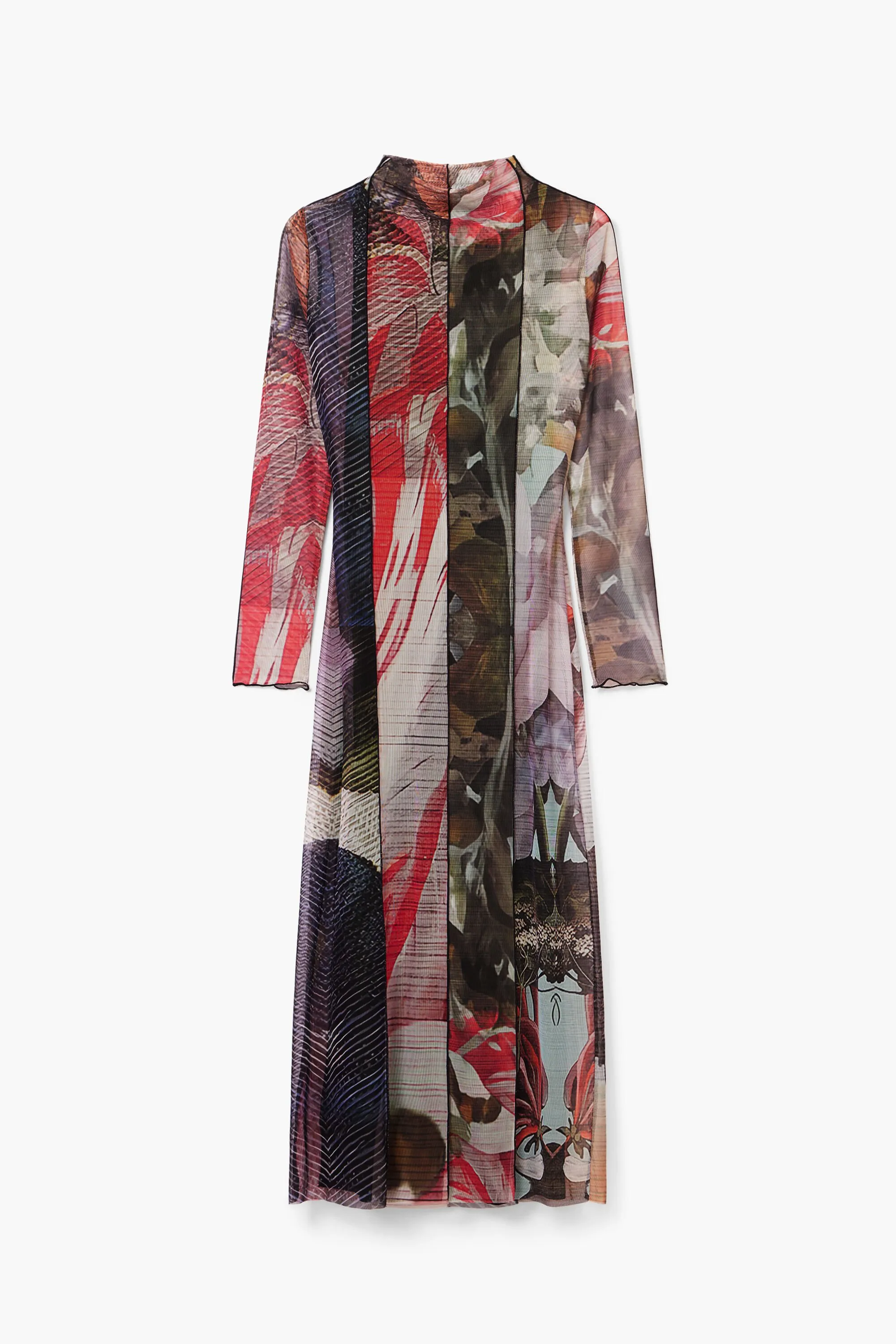 Vestit midi tul estampat