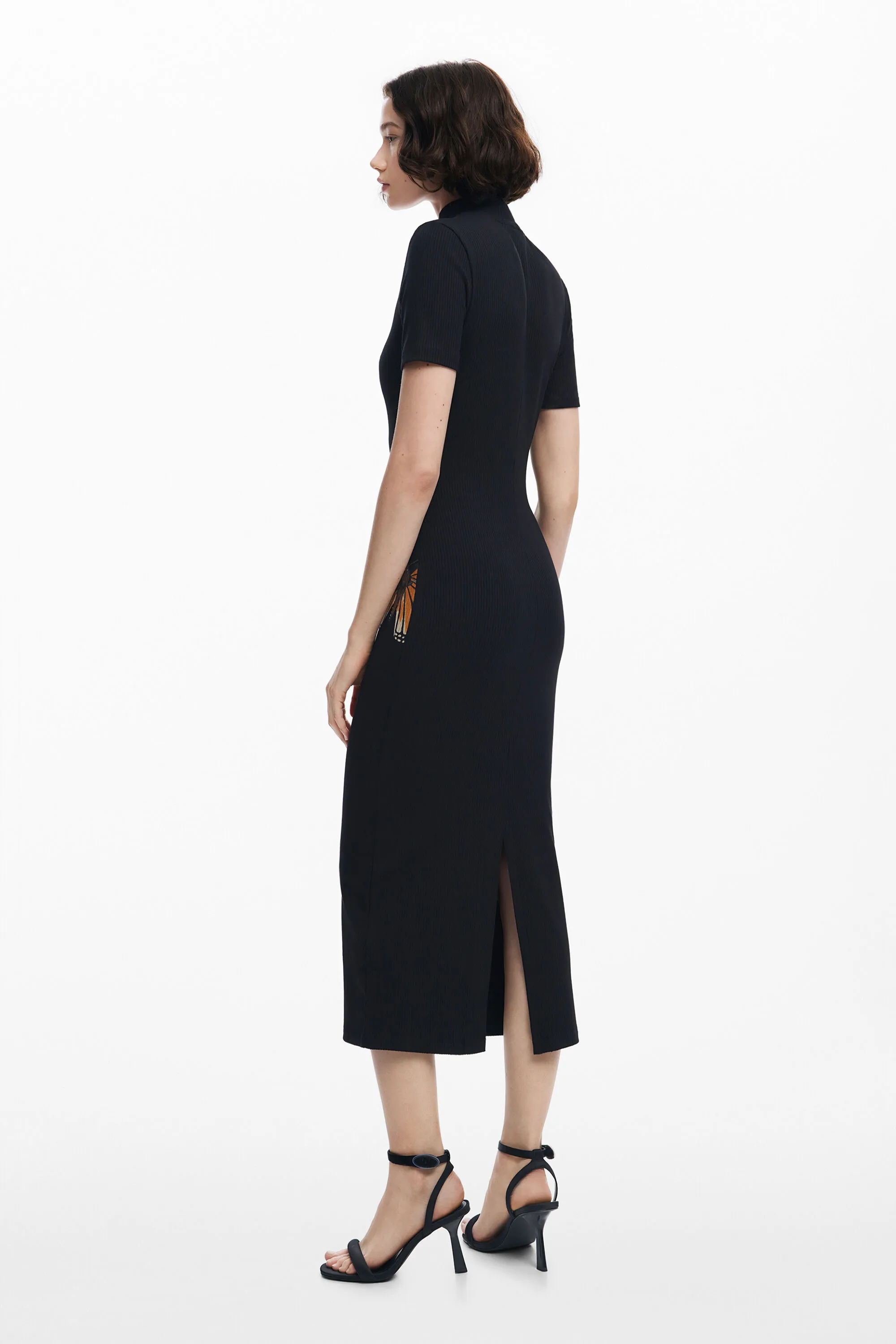 Vestit slim midi papallones